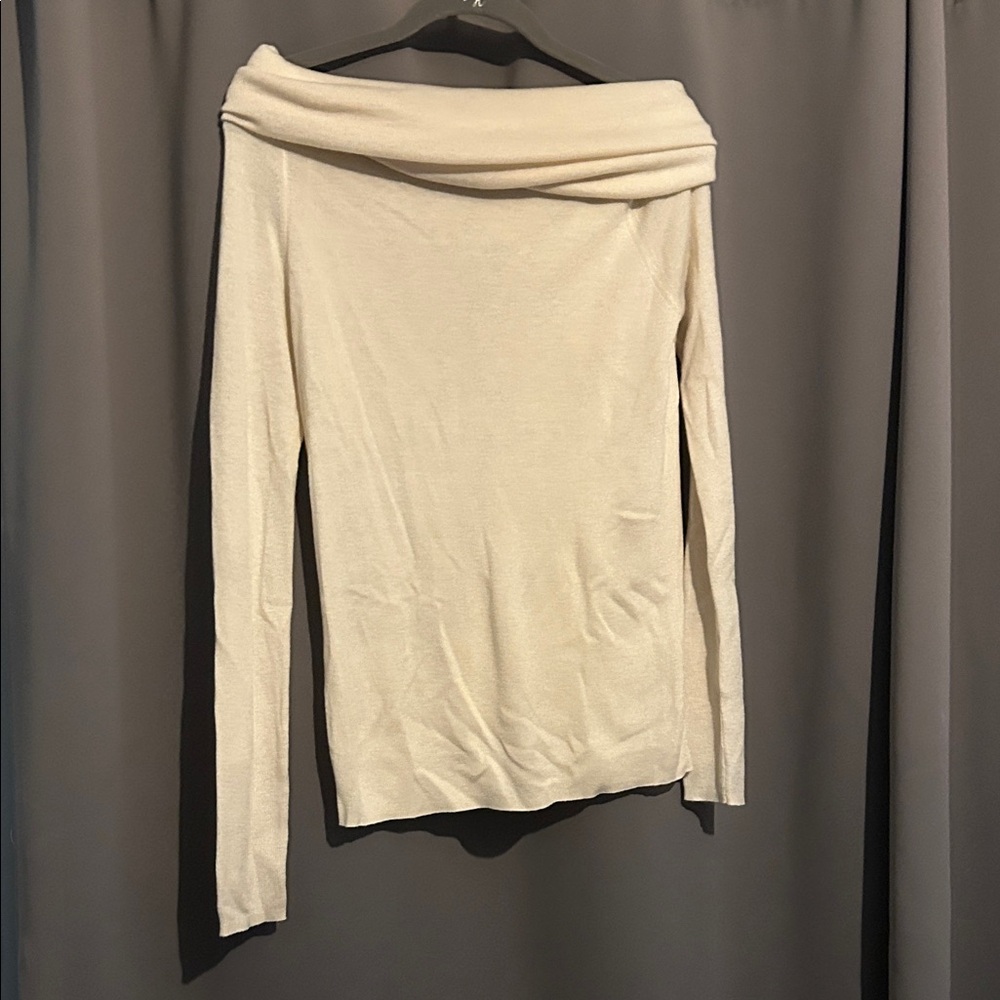 Off the Shoulder Cream Top